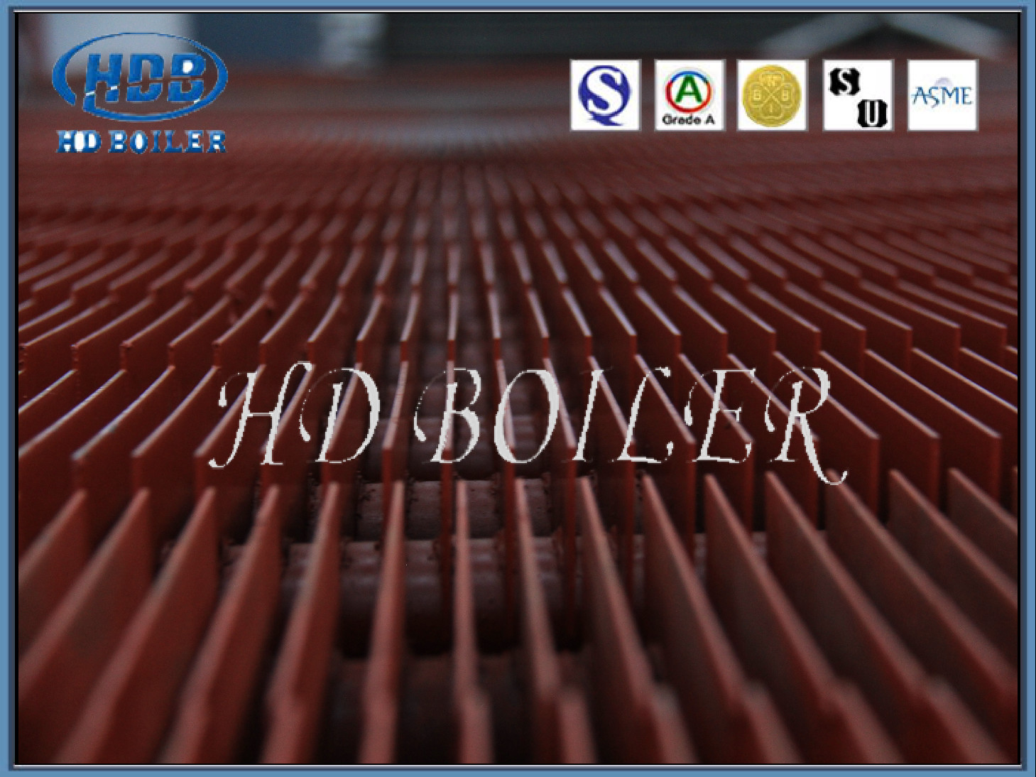 Tipo dobro padrão peça sobresselente do ISO/ASME H da inversão térmica de tubo de aleta da caldeira
