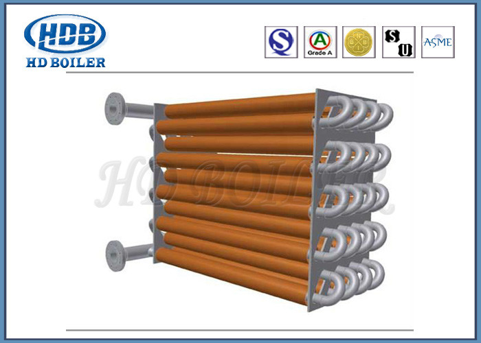 Elementos de aquecimento de aço do tubo de aleta da caldeira da eficiência elevada para o cambista da caldeira