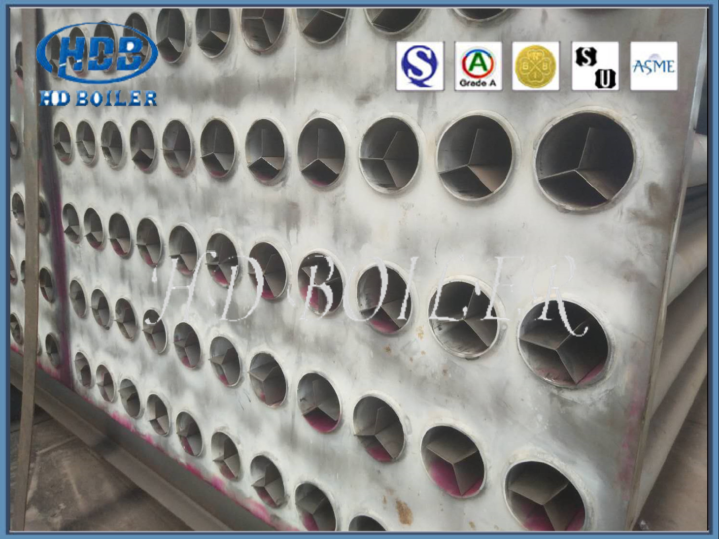 Fino - Preheater de ar tubular de aço murado para caldeiras a carvão de CFB na central elétrica